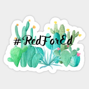 #RedForEd Sticker